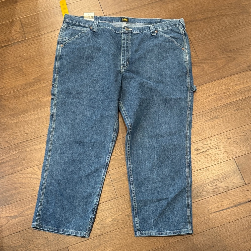 Lee Men's Carpenter Straight Leg Jeans Bug & Tall 46x30 NWT